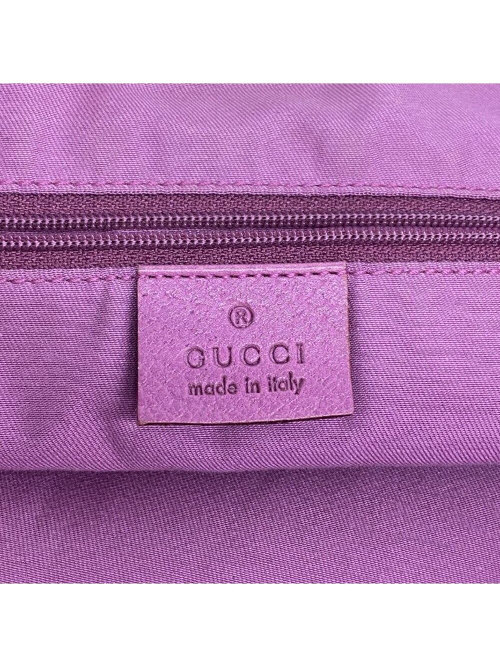 Gucci Tote GG Canvas Abbey Brown Purple Champagne Gold - Picture 5 of 10